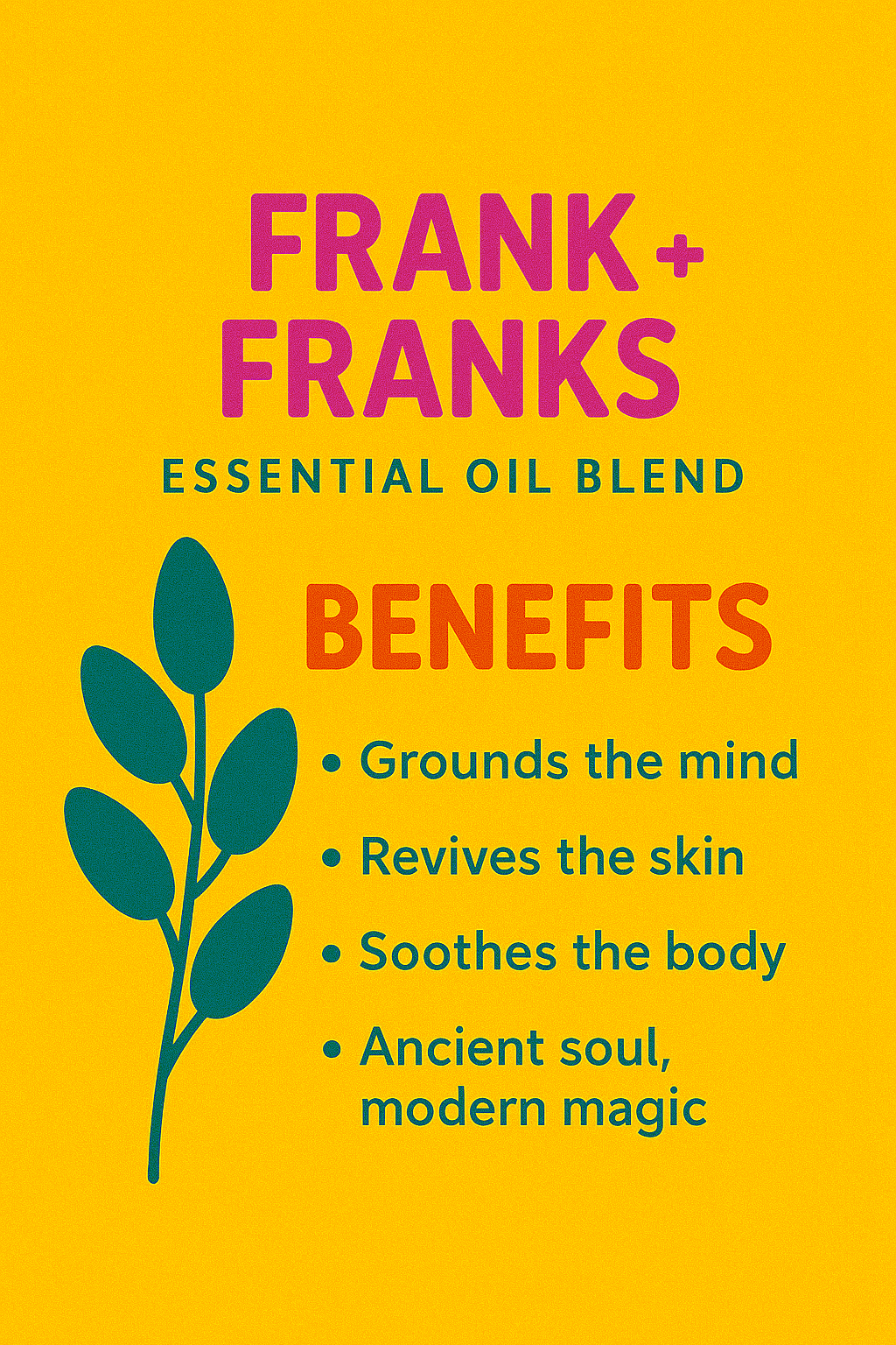 Frank + Franks (blanding af rene æteriske olier) – Delune