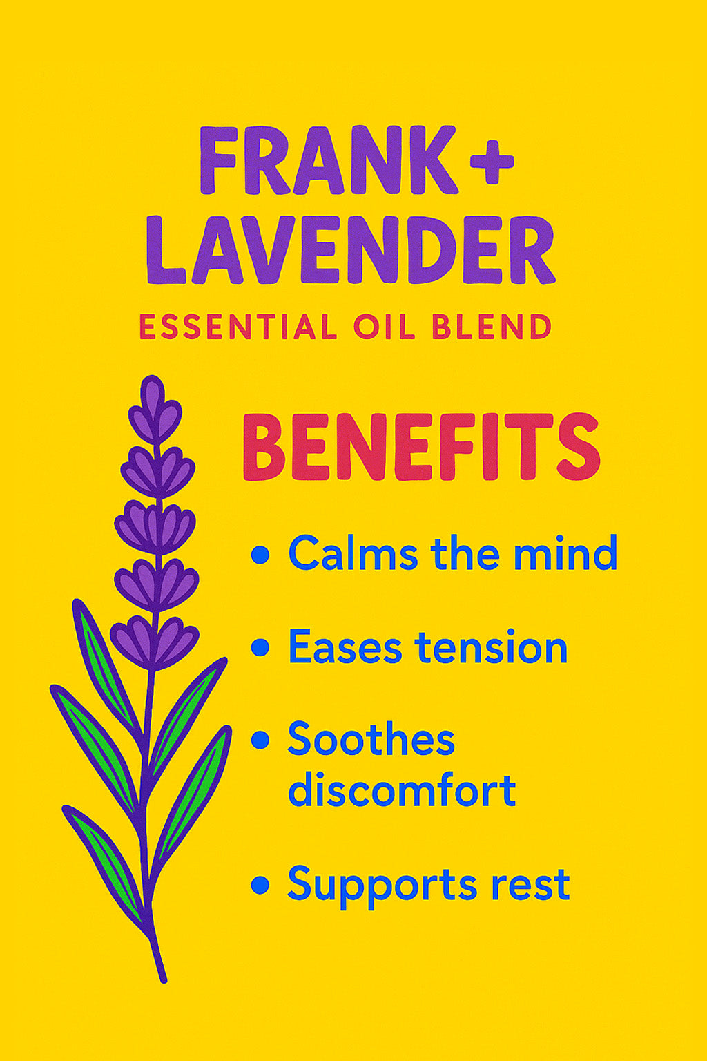 Frank + Lavender (blanding af rene æteriske olier) – Delune