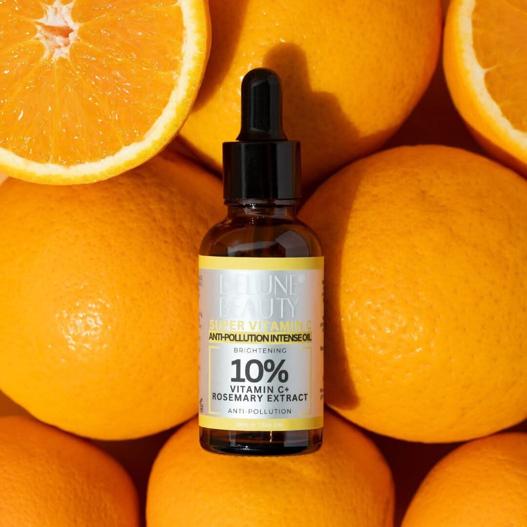 Super Vitamin C™ opklarende olie med 10 % C-vitamin – Delune
