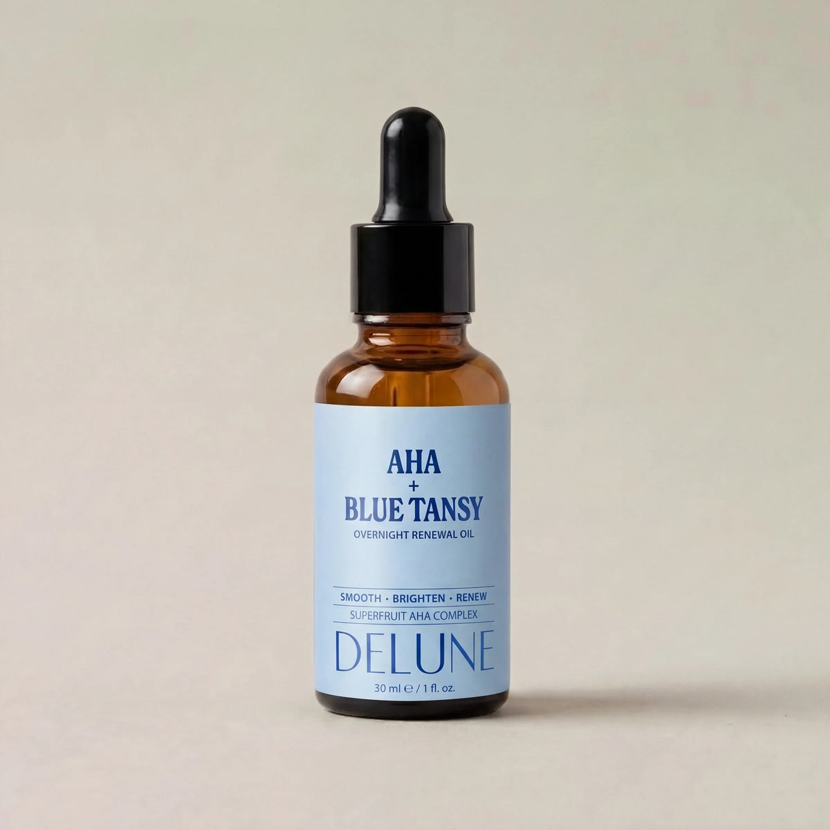 Delune AHA + Blue Tansy natolie til fornyelse – produktfoto