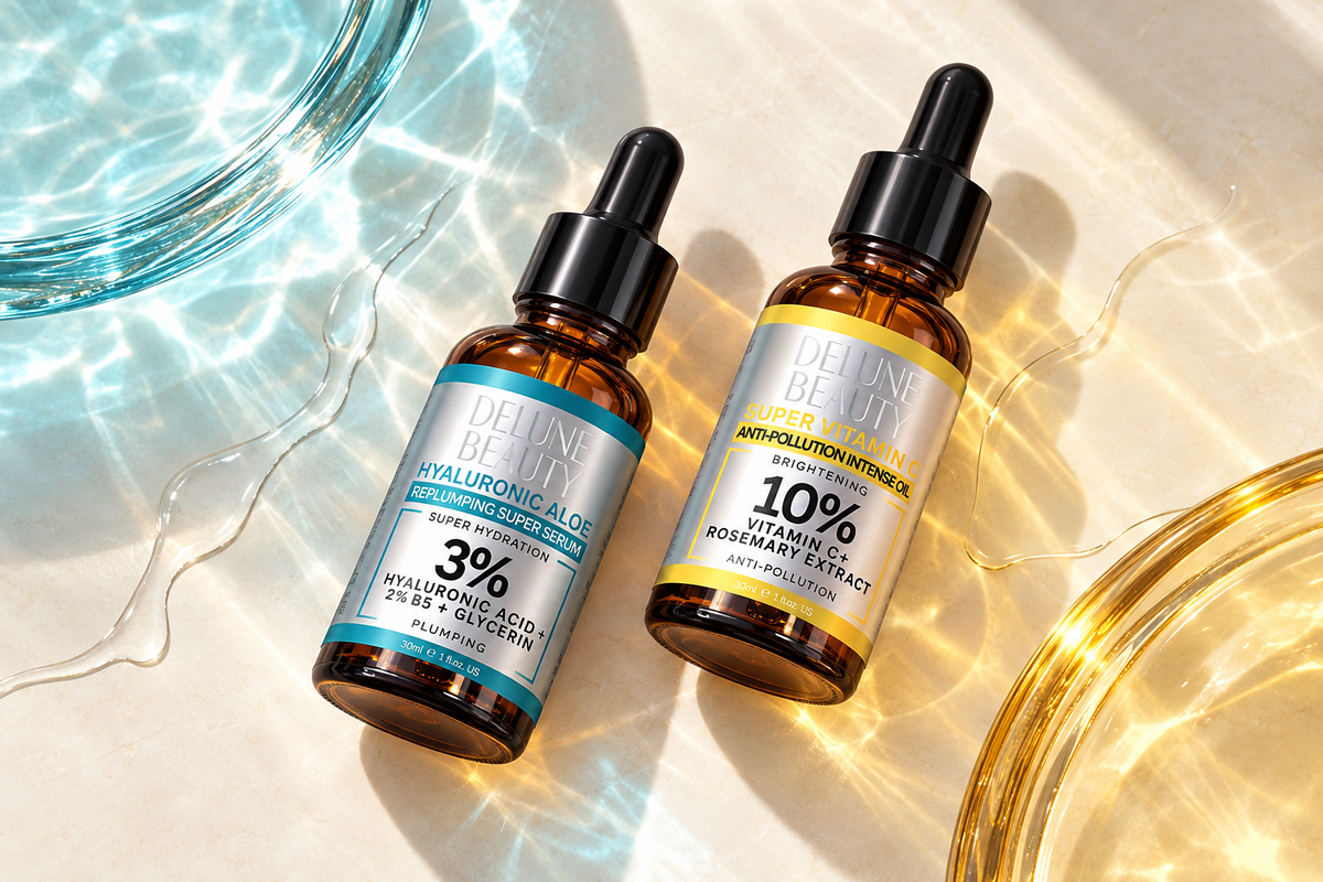 Hyaluronic Aloe B5 og Super Vitamin C – duo