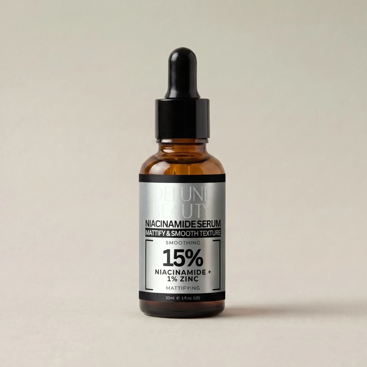 Delune Serum med niacinamid og 1 % zink – produktfoto