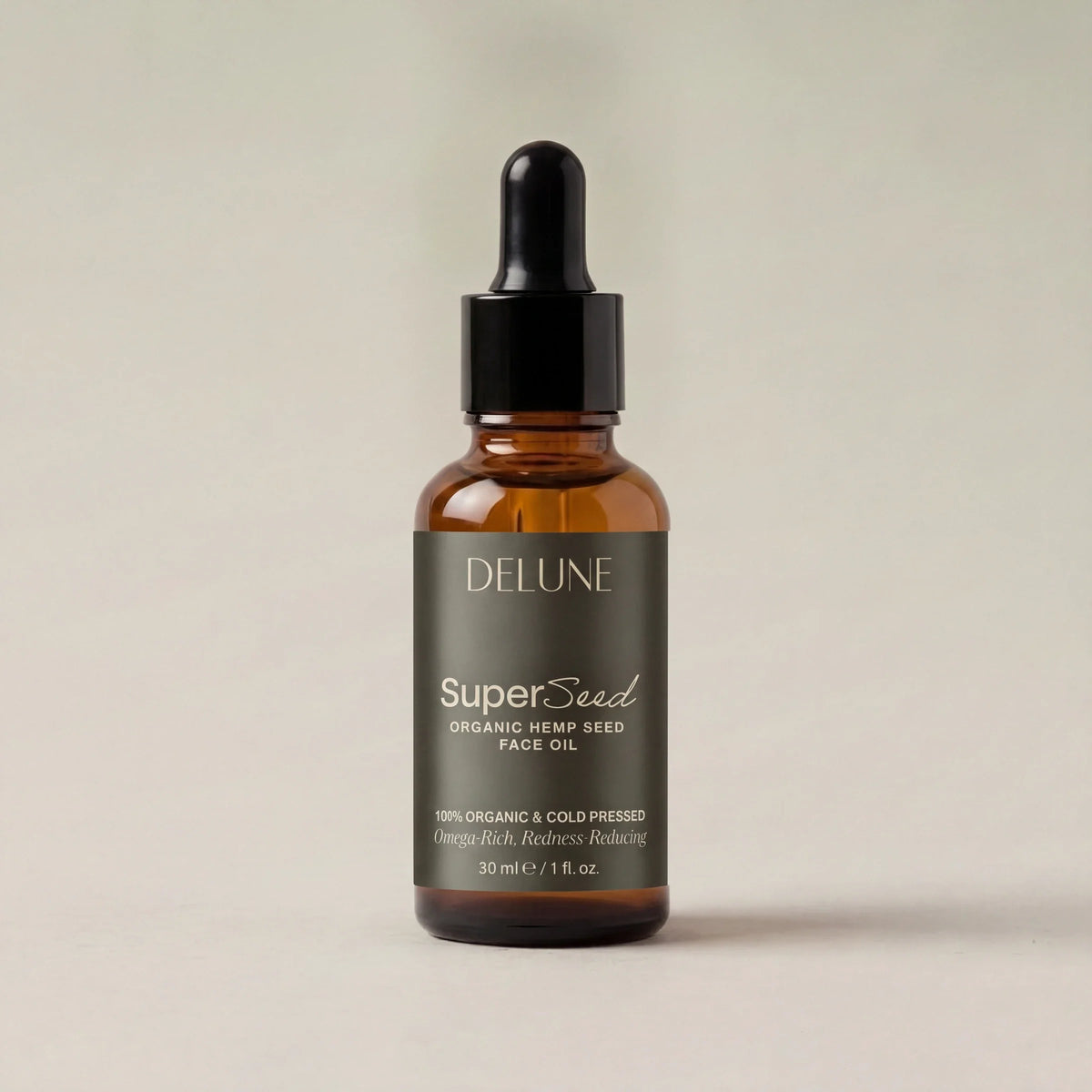 Super Seed – ansigtsolie med hampefrø fra Delune – produktbillede