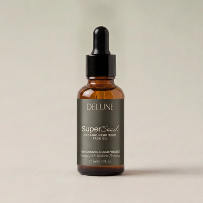 Super Seed – ansigtsolie med hampefrø fra Delune – produktbillede