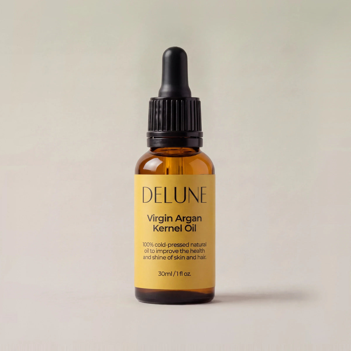 Koldpresset arganolie fra Delune i 30 ml pipetteflaske