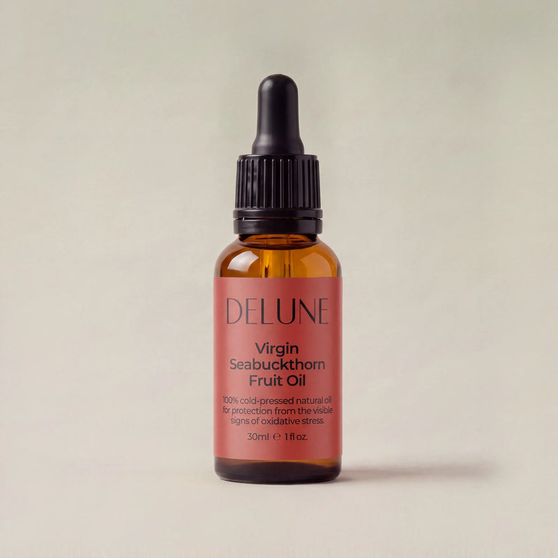 Koldpresset havtornolie fra Delune i 30 ml pipetteflaske