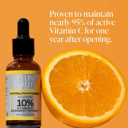 Super Vitamin C™ opklarende olie med 10 % C-vitamin – Delune