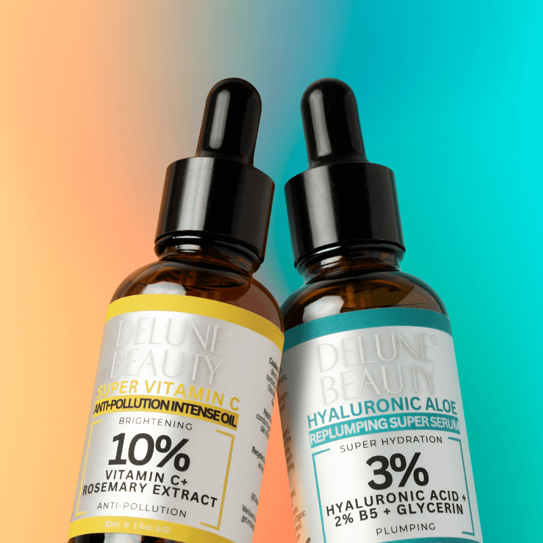 Hyaluronic Aloe B5 og Super Vitamin C – duo – Delune