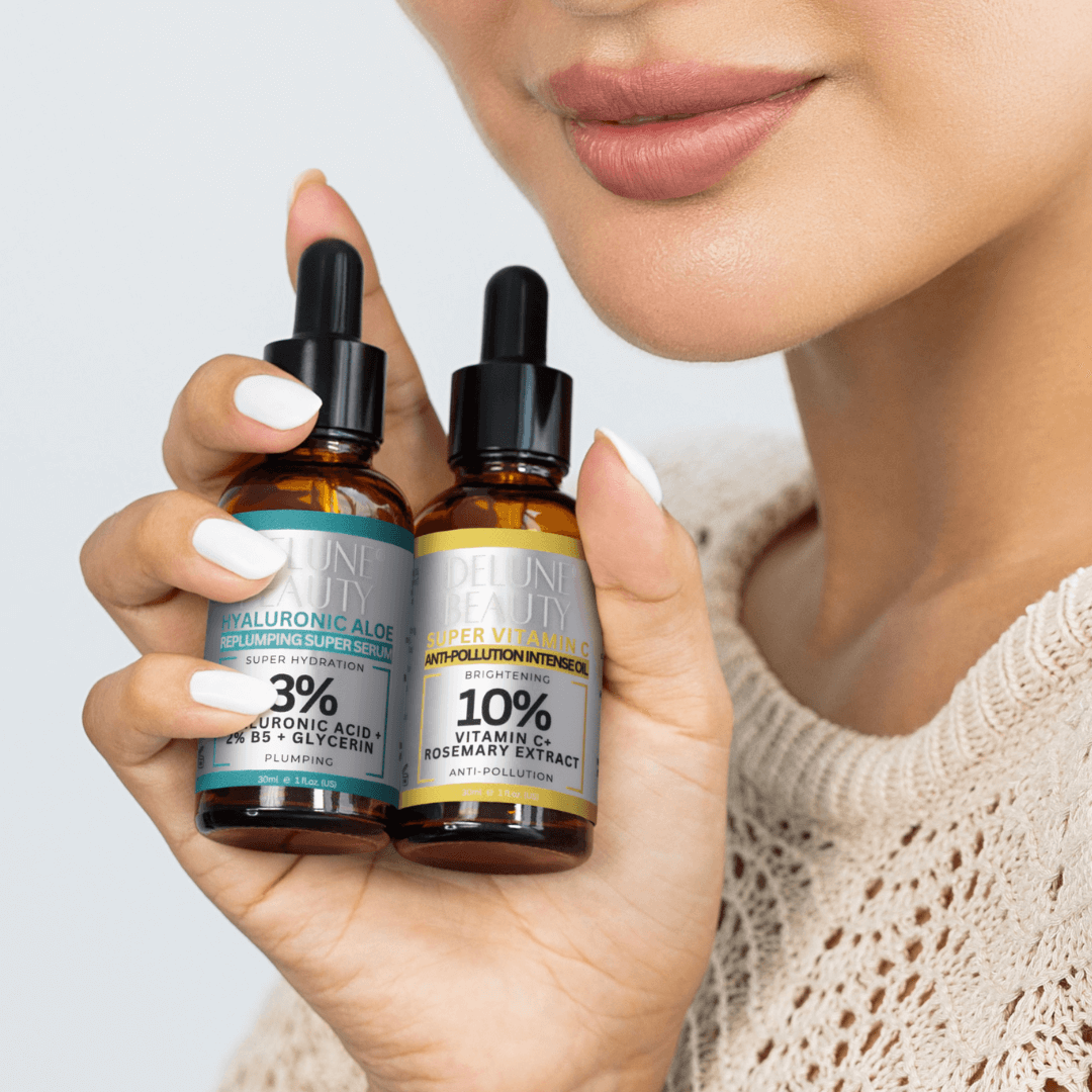 Hyaluronic Aloe B5 og Super Vitamin C – duo – Delune