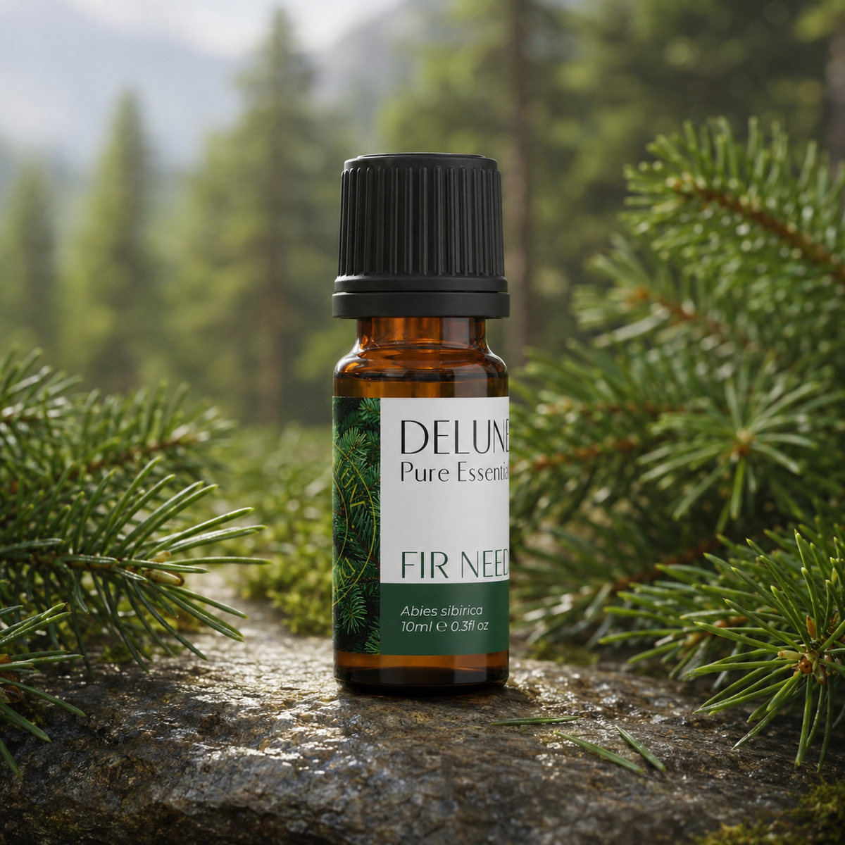 Delune Fir Needle Pure Essential Oil 10ml lifestyle product image