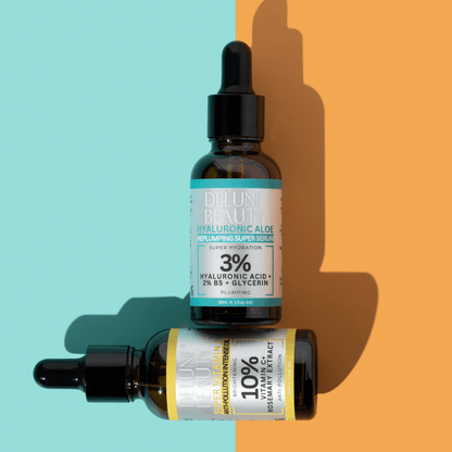 Hyaluronic Aloe B5 og Super Vitamin C – duo – Delune