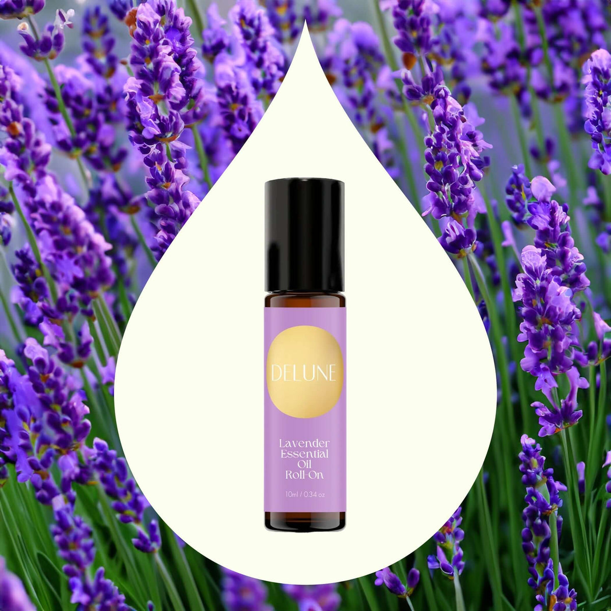Lavendel – roll-on med æterisk olie – Delune