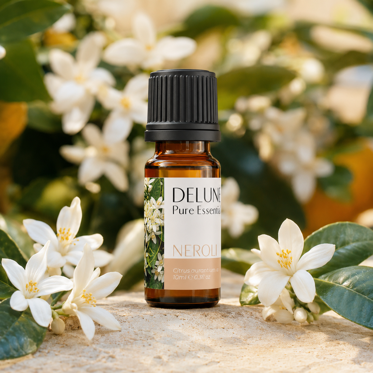 Delune Neroli Pure Essential Oil 10ml lifestyle product image