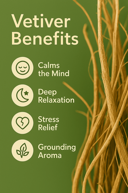 Vetiver Pure Essential Oil - Delune 